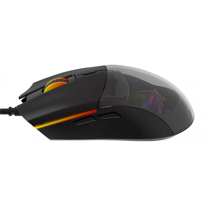 Мышь Оклик 714GM черный оптическая 7200dpi USB 6but (1620717)