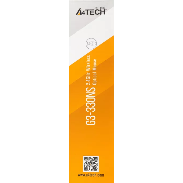 Мышь A4Tech G3-330NS черный оптическая 1200dpi silent беспров. USB 3but