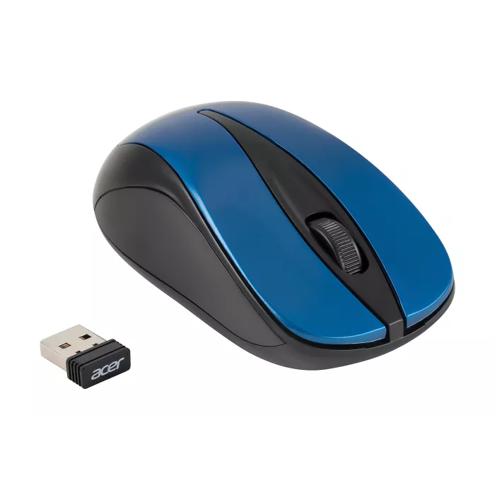Мышь Acer OMR132 синий/черный оптическая 1000dpi беспров. USB для ноутбука 3but (ZL.MCEEE.01F)