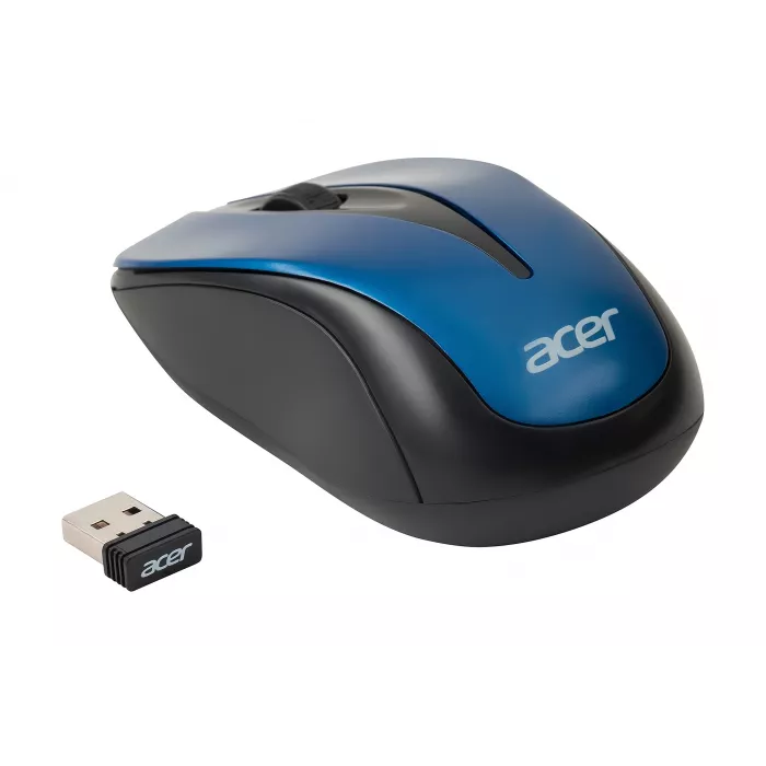 Мышь Acer OMR132 синий/черный оптическая 1000dpi беспров. USB для ноутбука 3but (ZL.MCEEE.01F)