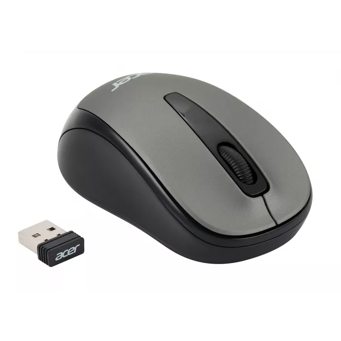 Мышь Acer OMR134 серый оптическая 1000dpi беспров. USB для ноутбука 3but (ZL.MCEEE.01H)
