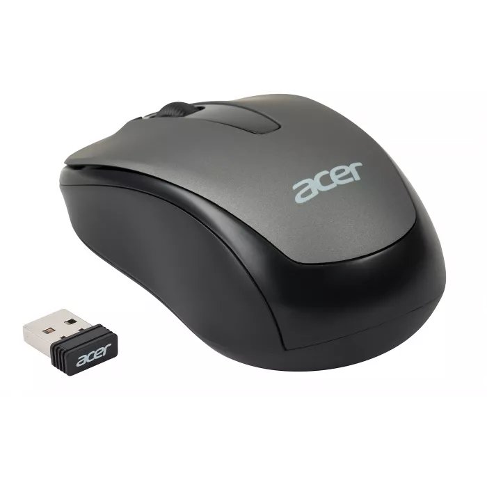 Мышь Acer OMR134 серый оптическая 1000dpi беспров. USB для ноутбука 3but (ZL.MCEEE.01H)