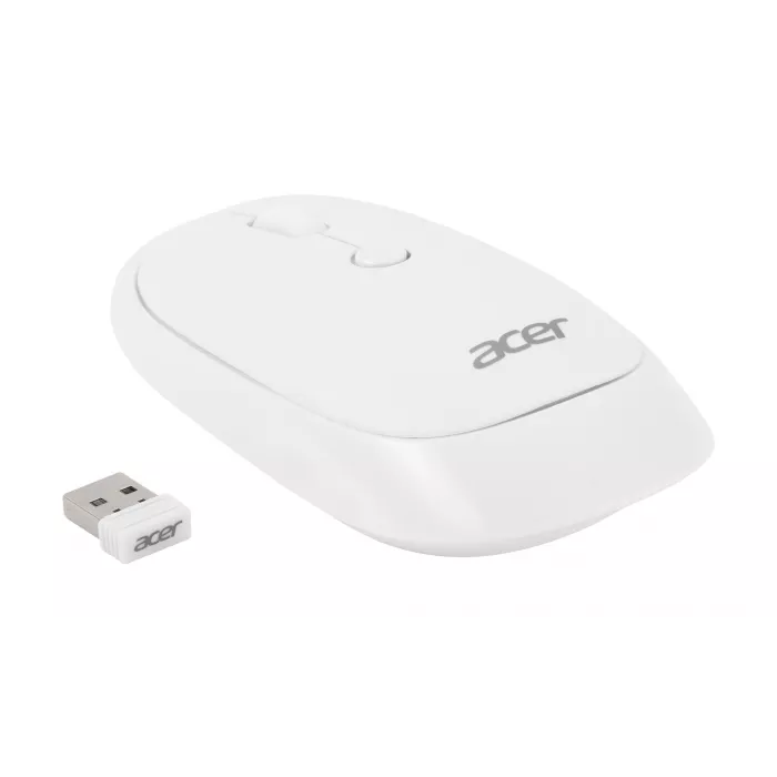 Мышь Acer OMR138 белый оптическая 1600dpi беспров. USB 3but (ZL.MCEEE.01L)