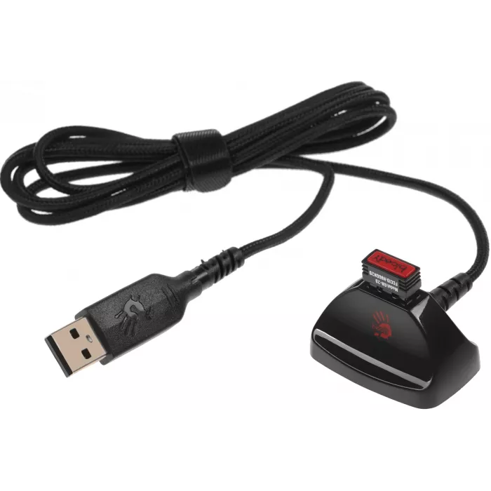 Мышь A4Tech Bloody R80 Plus Skull черный/рисунок оптическая 5000dpi беспров. USB 7but (R80 PLUS (SKULL))