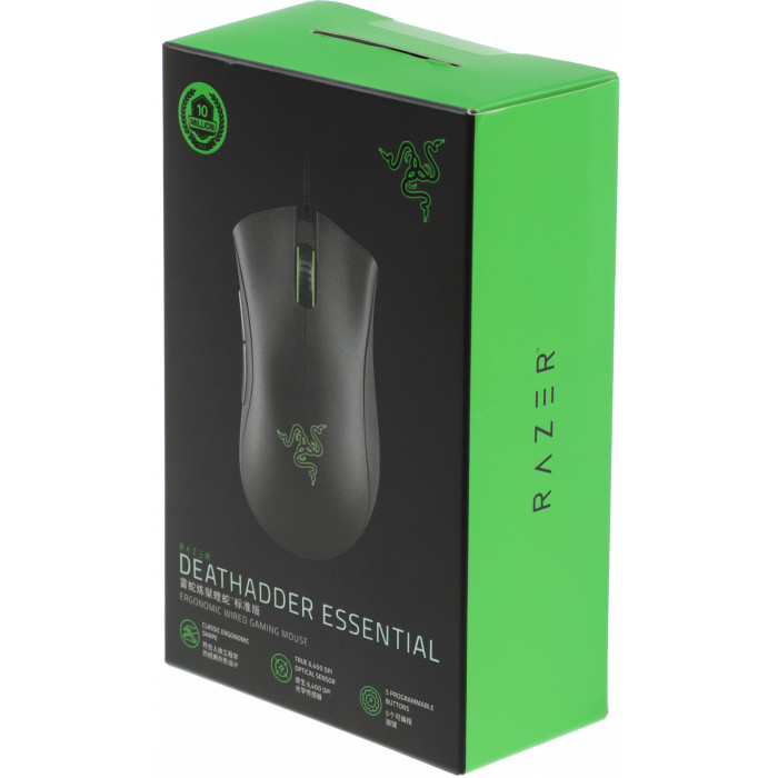 Мышь Razer DeathAdder Essential черный оптическая 6400dpi USB 5but (RZ01-03850100-R3C1)