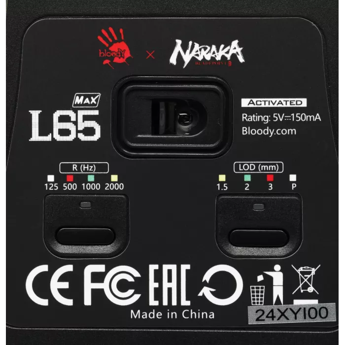 Мышь A4Tech Bloody L65 Max белый/рисунок оптическая 12000dpi USB 6but (L65 MAX NARAKA)