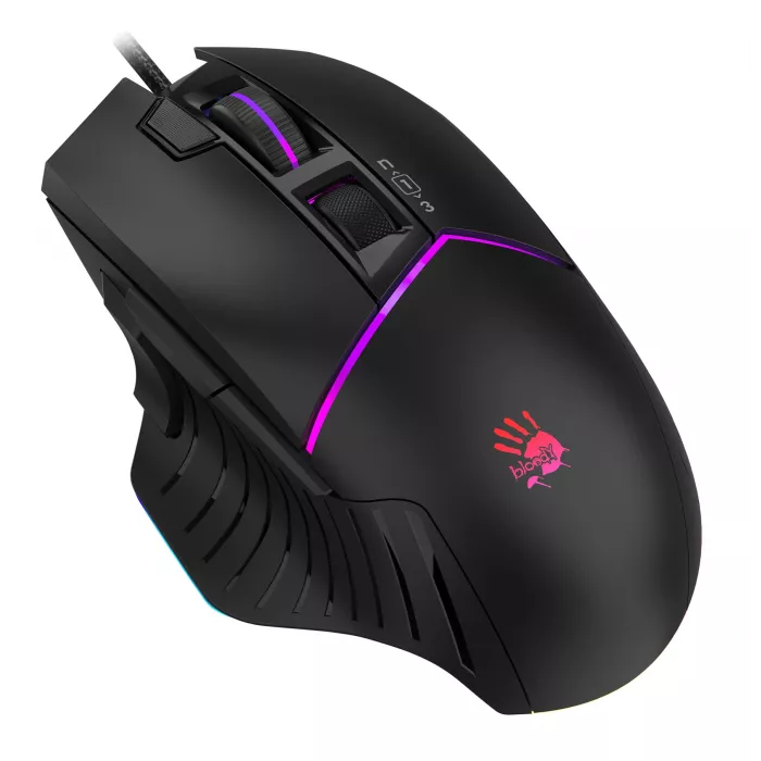 Мышь A4Tech Bloody W95 Max черный оптическая 12000dpi USB 10but (W95 MAX STONE BLACK)