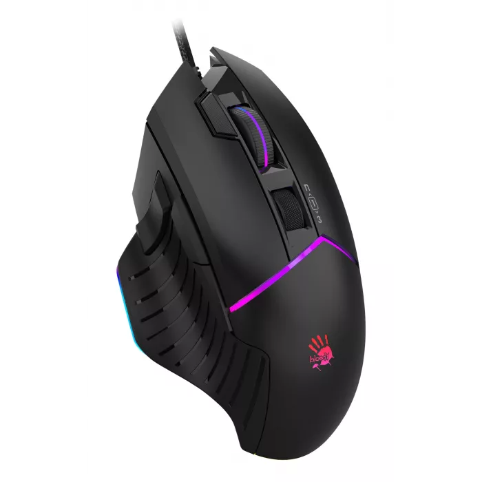 Мышь A4Tech Bloody W95 Max черный оптическая 12000dpi USB 10but (W95 MAX STONE BLACK)