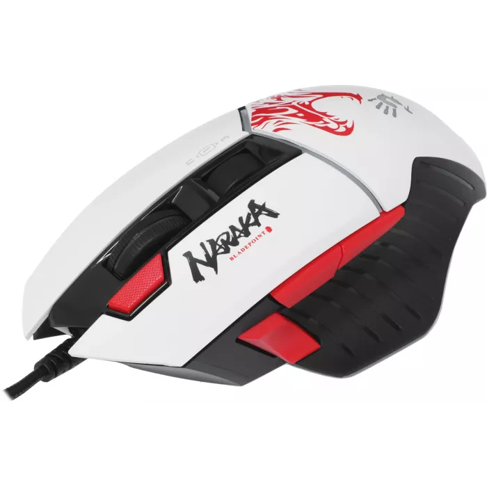 Мышь A4Tech Bloody W95 Max Naraka белый/рисунок оптическая 12000dpi USB 10but