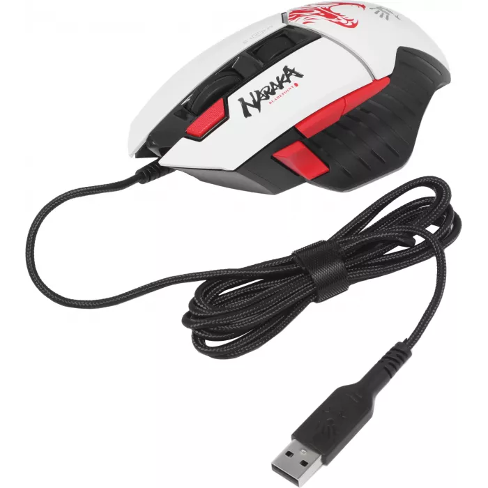Мышь A4Tech Bloody W95 Max Naraka белый/рисунок оптическая 12000dpi USB 10but