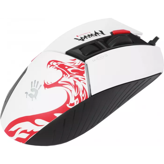 Мышь A4Tech Bloody W95 Max Naraka белый/рисунок оптическая 12000dpi USB 10but