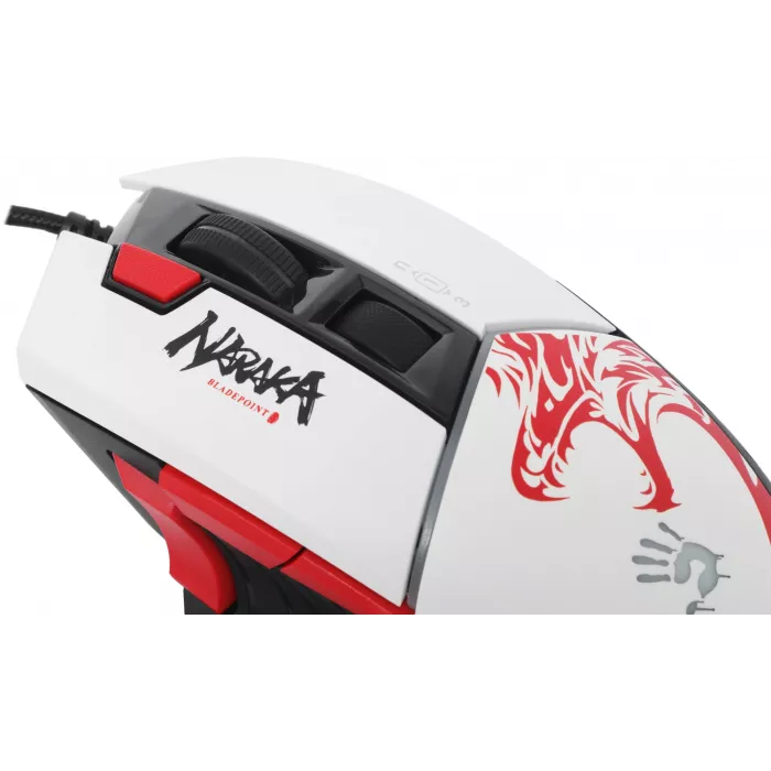 Мышь A4Tech Bloody W95 Max Naraka белый/рисунок оптическая 12000dpi USB 10but