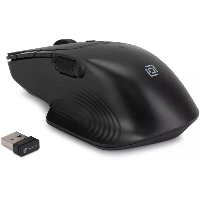 Мышь Оклик 501MW черный оптическая 2400dpi беспров. USB 7but (1877553)