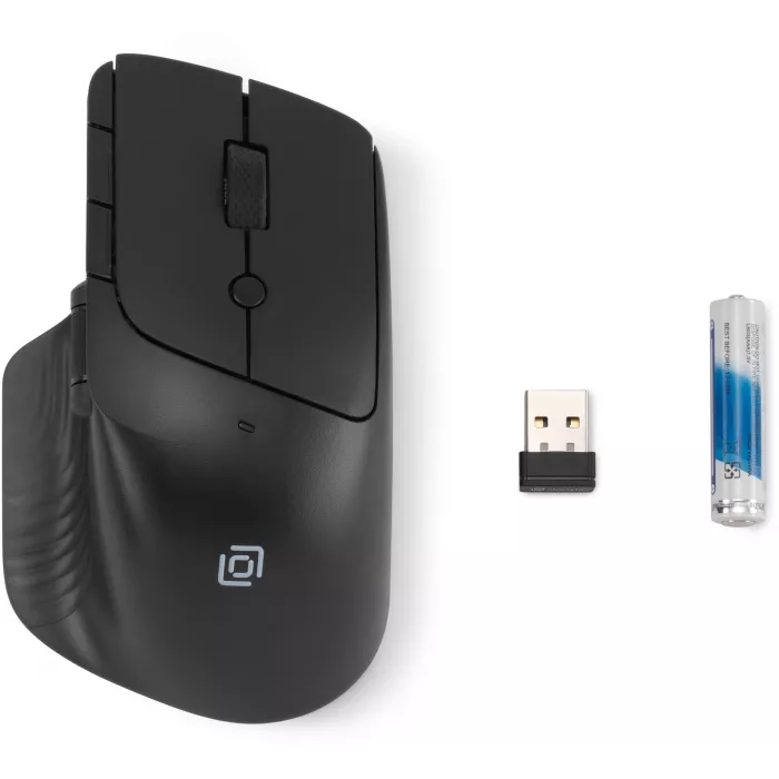 Мышь Оклик 501MW черный оптическая 2400dpi беспров. USB 7but (1877553)