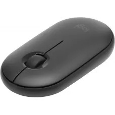 Мышь Logitech Pebble M350 темно-серый оптическая 1000dpi silent беспров. BT/Radio USB для ноутбука 3but (910-005576)