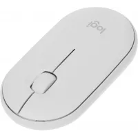 Мышь Logitech Pebble M350 белый оптическая 1000dpi silent беспров. BT/Radio USB для ноутбука 3but (910-005541)
