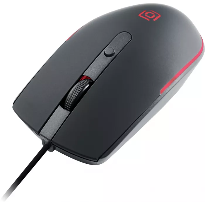 Мышь Оклик 100M черный оптическая 1600dpi USB для ноутбука 4but (1909417)