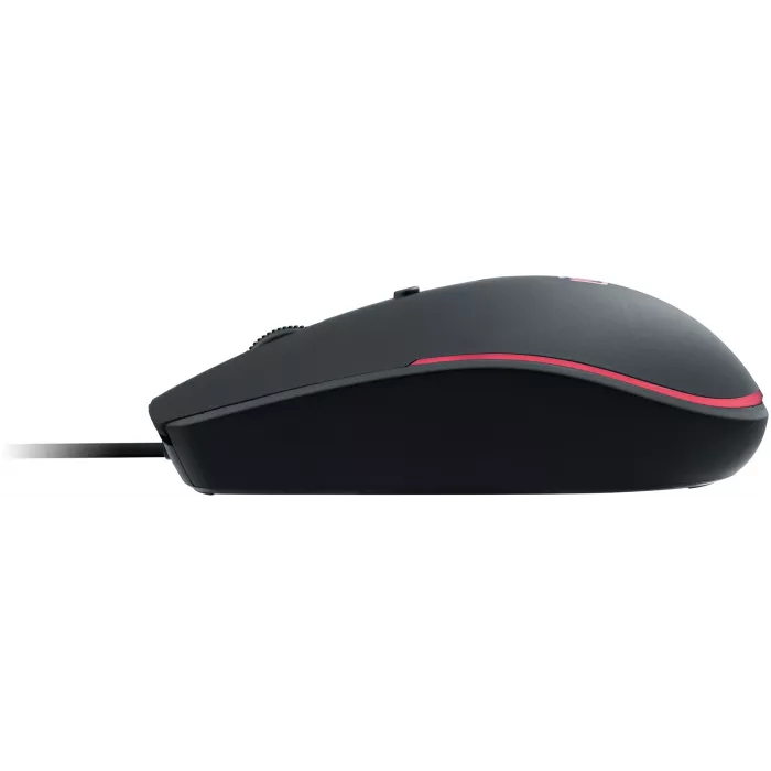 Мышь Оклик 100M черный оптическая 1600dpi USB для ноутбука 4but (1909417)