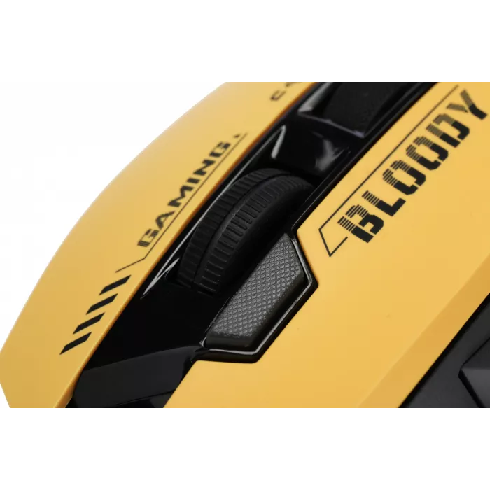 Мышь A4Tech Bloody W95 Max Sports желтый/серый оптическая 12000dpi USB 10but (W95 MAX SPORTS LIME)