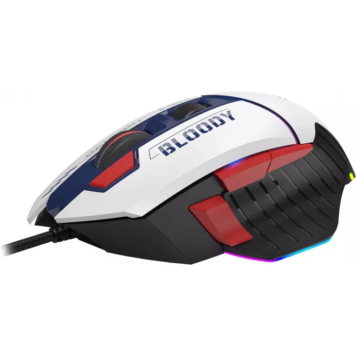 Мышь A4Tech Bloody W95 Max Sports синий/белый оптическая 12000dpi USB 10but (W95 MAX SPORTS NAVY)
