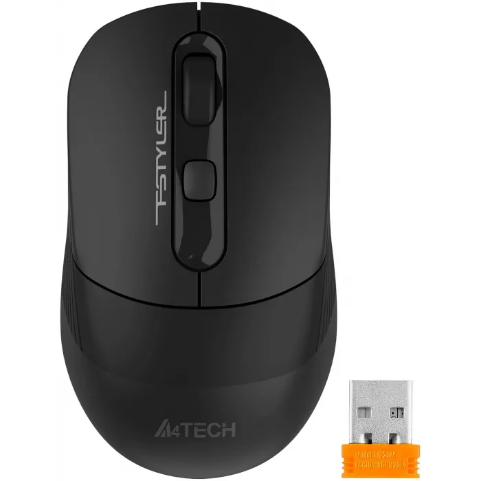 Мышь A4Tech Fstyler FB10CS черный оптическая 2000dpi silent беспров. BT/Radio USB 4but (FB10CS USB STONE BLACK)