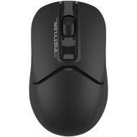 Мышь A4Tech Fstyler FB12S черный оптическая 1200dpi silent беспров. BT/Radio USB 2but (FB12S USB BLACK)