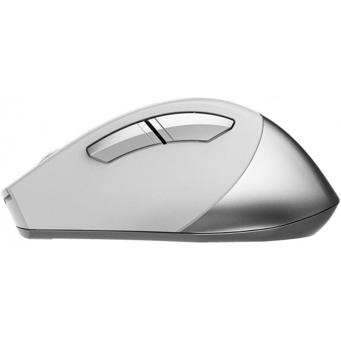 Мышь A4Tech Fstyler FB35S белый/серый оптическая 2000dpi беспров. BT/Radio USB для ноутбука 5but (FB35S USB ICY WHITE)