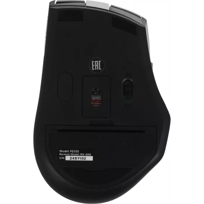 Мышь A4Tech Fstyler FG35S серый/черный оптическая 2000dpi silent беспров. USB 5but (FG35S USB GREY)