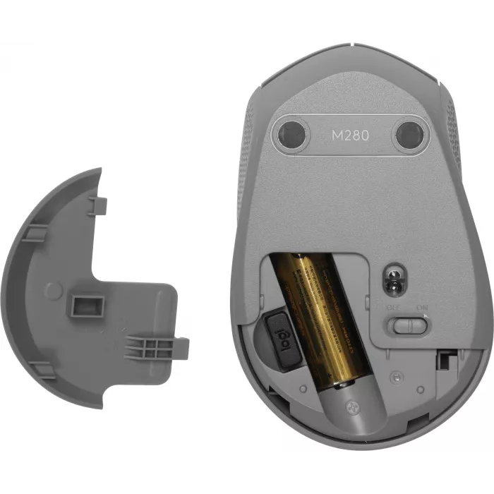 Мышь Logitech M280 серый оптическая 1000dpi беспров. USB 2but (910-004310)