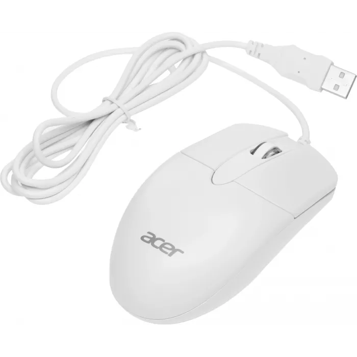 Мышь Acer OMW300 белый оптическая 1200dpi USB 3but (ZL.MCECC.01V)
