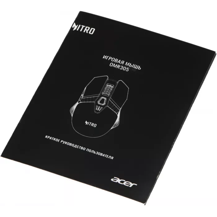 Мышь Acer Nitro OMR305 черный оптическая 3200dpi беспров. BT/Radio USB 6but (ZL.MCECC.020)