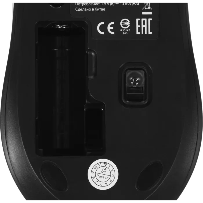 Мышь Acer OMR300 черный оптическая 1600dpi беспров. USB 6but (ZL.MCECC.01R)