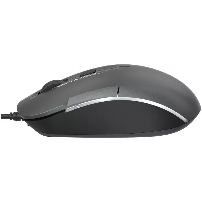 Мышь A4Tech Fstyler FM26 серый/черный оптическая 1600dpi USB для ноутбука 4but (FM26 USB (SMOKY GREY))