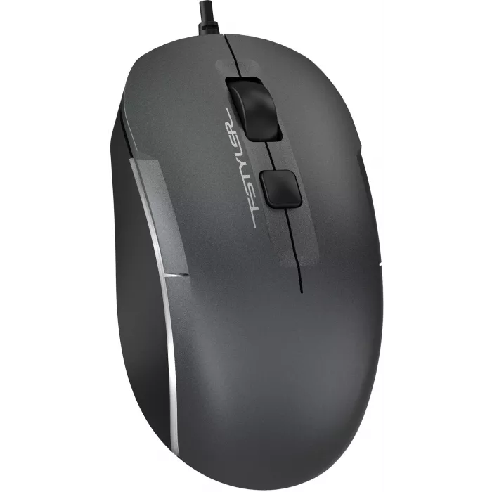Мышь A4Tech Fstyler FM26 серый/черный оптическая 1600dpi USB для ноутбука 4but (FM26 USB (SMOKY GREY))