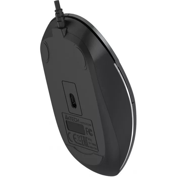 Мышь A4Tech Fstyler FM26 серый/черный оптическая 1600dpi USB для ноутбука 4but (FM26 USB (SMOKY GREY))