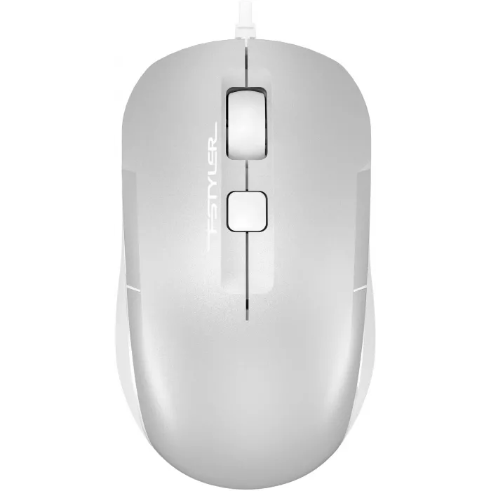 Мышь A4Tech Fstyler FM26 серебристый/белый оптическая 1600dpi USB для ноутбука 4but (FM26 USB (ICY WHITE))