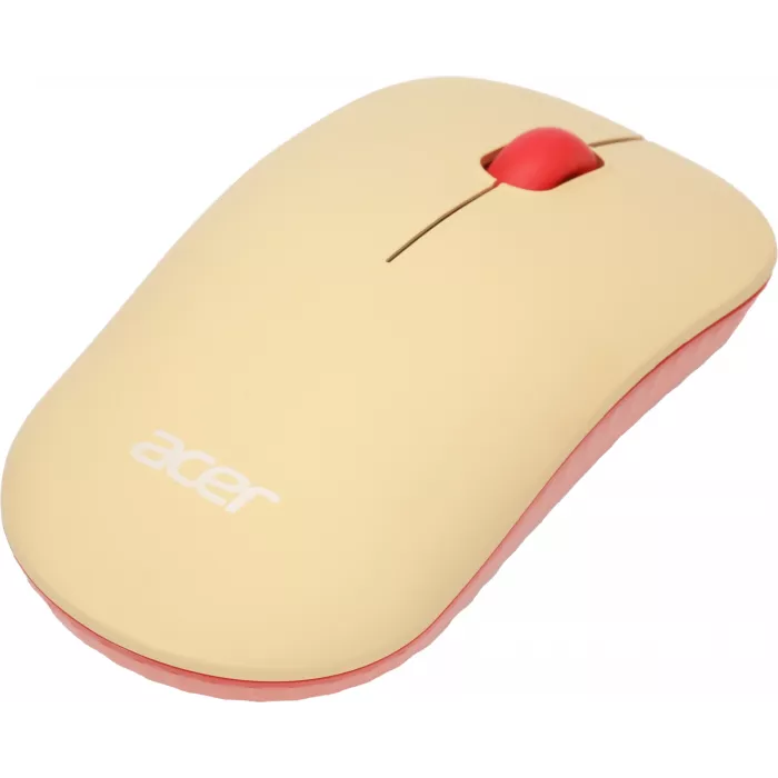 Мышь Acer OMR205 розовый/бежевый оптическая 1200dpi беспров. USB для ноутбука 3but (ZL.MCEEE.02L)