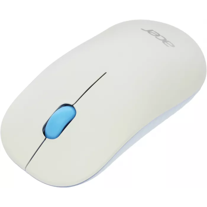 Мышь Acer OMR205 белый/голубой оптическая 1200dpi беспров. USB для ноутбука 3but (ZL.MCEEE.02H)