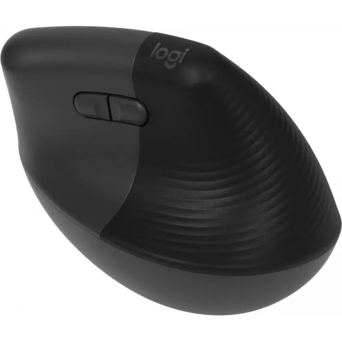 Мышь Logitech Lift графитовый оптическая 4000dpi silent беспров. BT/Radio USB для ноутбука 5but (910-006479)