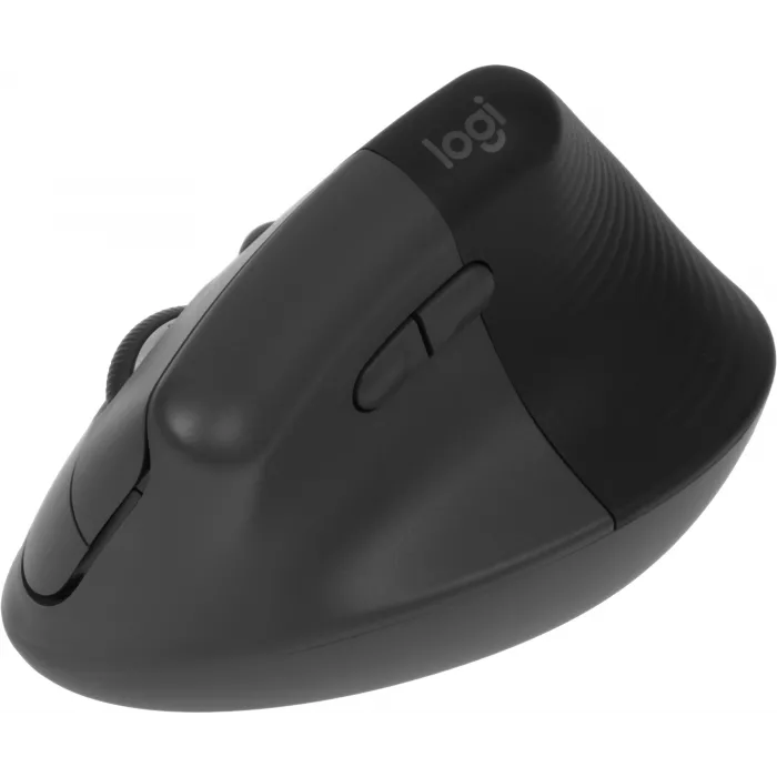 Мышь Logitech Lift графитовый оптическая 4000dpi silent беспров. BT/Radio USB для ноутбука 5but (910-006479)