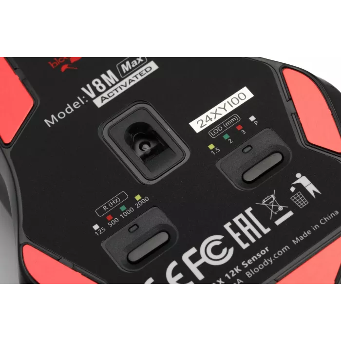 Мышь A4Tech Bloody V8M Max черный оптическая 12000dpi USB 8but