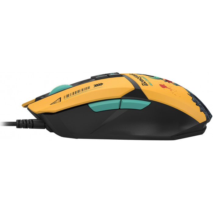 Мышь A4Tech Bloody W63 Max Renegade желтый/рисунок оптическая 12000dpi USB (W63 MAX)