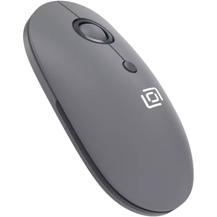 Мышь Оклик 408MW графитовый оптическая 1600dpi silent беспров. USB для ноутбука 4but (2007533)