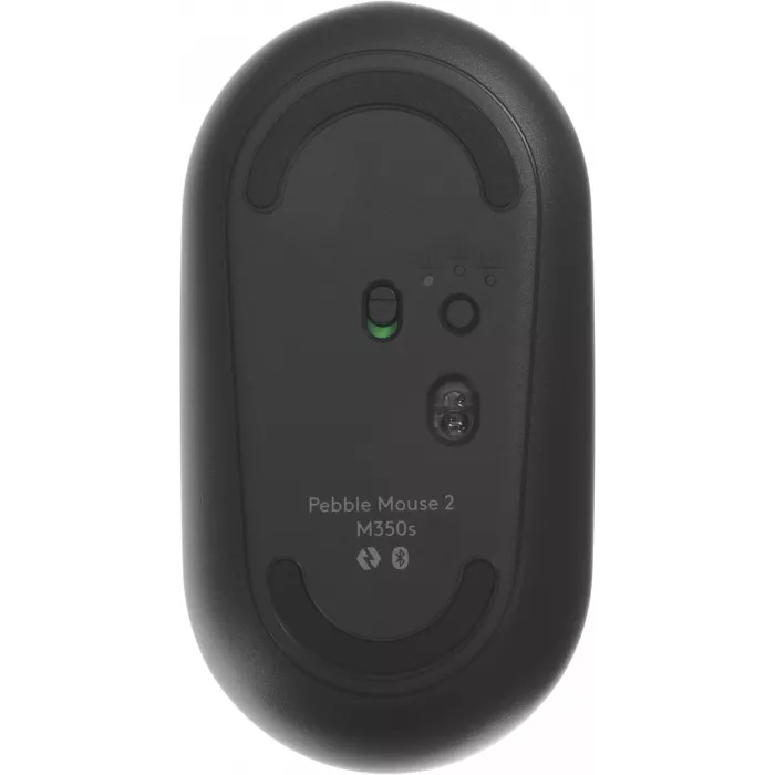 Мышь Logitech Pebble 2 M350S графитовый оптическая 4000dpi silent беспров. BT для ноутбука 2but (910-006988)