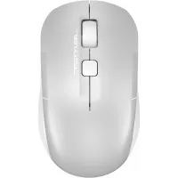 Мышь A4Tech Fstyler FB26CS Air2 серебристый/белый оптическая 2000dpi silent беспров. BT/Radio USB для ноутбука 4but (FB26CS AIR2 ICY WHITE)