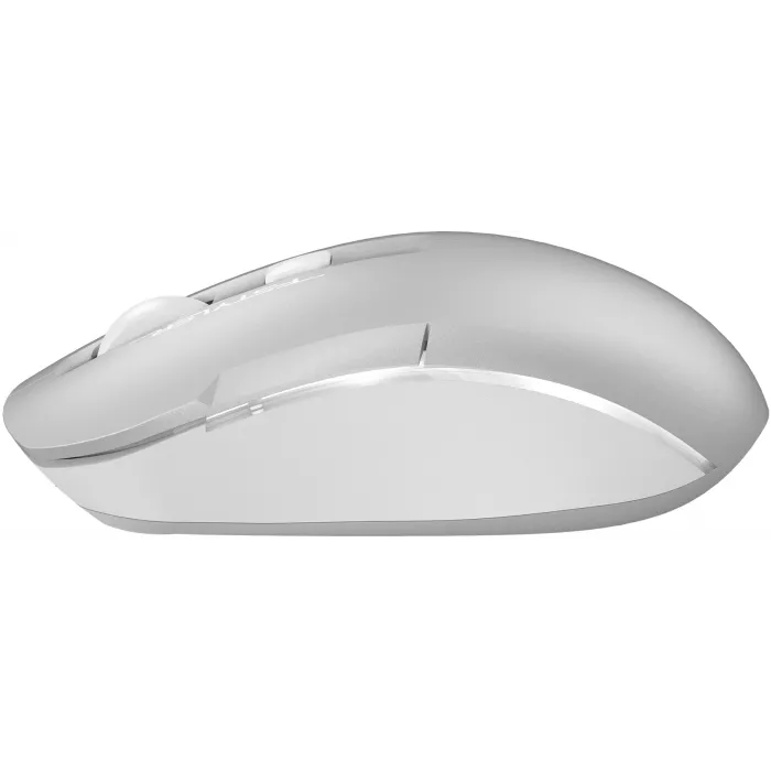 Мышь A4Tech Fstyler FB26CS Air2 серебристый/белый оптическая 2000dpi silent беспров. BT/Radio USB для ноутбука 4but (FB26CS AIR2 ICY WHITE)