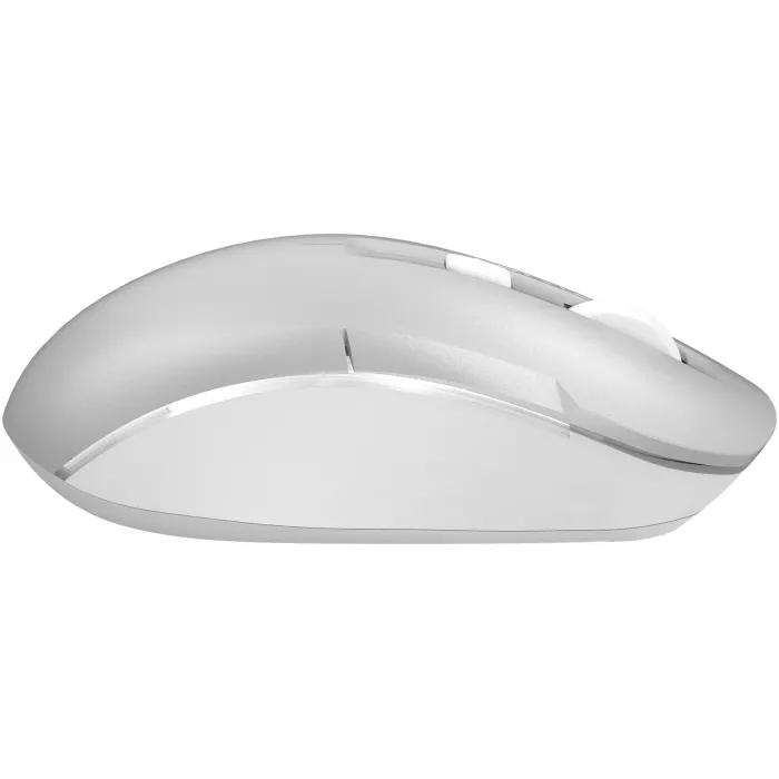 Мышь A4Tech Fstyler FB26CS Air2 серебристый/белый оптическая 2000dpi silent беспров. BT/Radio USB для ноутбука 4but (FB26CS AIR2 ICY WHITE)