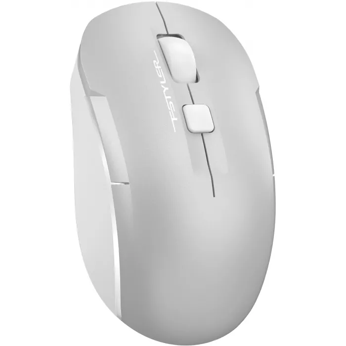 Мышь A4Tech Fstyler FB26CS Air2 серебристый/белый оптическая 2000dpi silent беспров. BT/Radio USB для ноутбука 4but (FB26CS AIR2 ICY WHITE)
