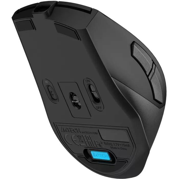 Мышь A4Tech Fstyler FB45CS Air2 серый оптическая 2000dpi silent беспров. BT/Radio USB 7but (FB45CS AIR2 USB ( STONE GREY ))