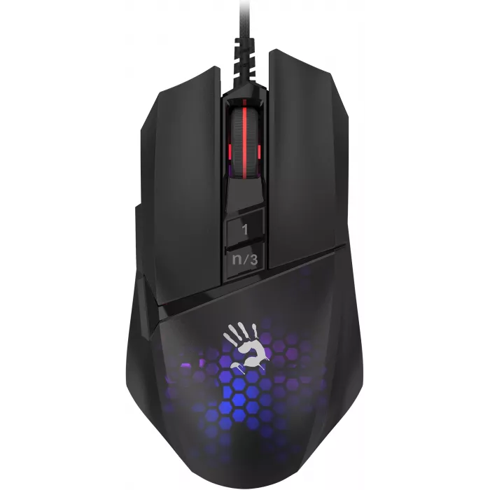 Мышь A4Tech Bloody W65 Max Mini черный оптическая 12000dpi USB 9but (W65 MAX MINI HONEYCOMB)